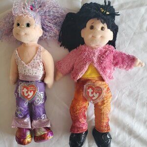 TY Beanie Boppers BUNDLE Darling Debbie&Punky Penny Beanbag Plush GUC